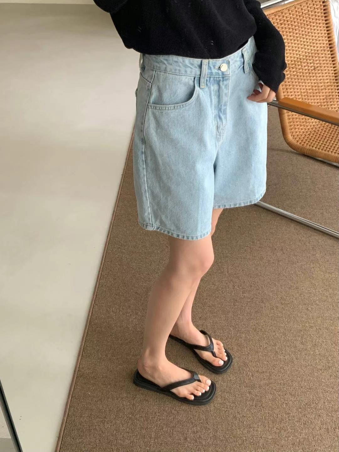 INOUF東大門㊣實拍女裝新款熱賣真品人氣時尚職業休閑25春夏短褲INOUF/FLUTTER短褲