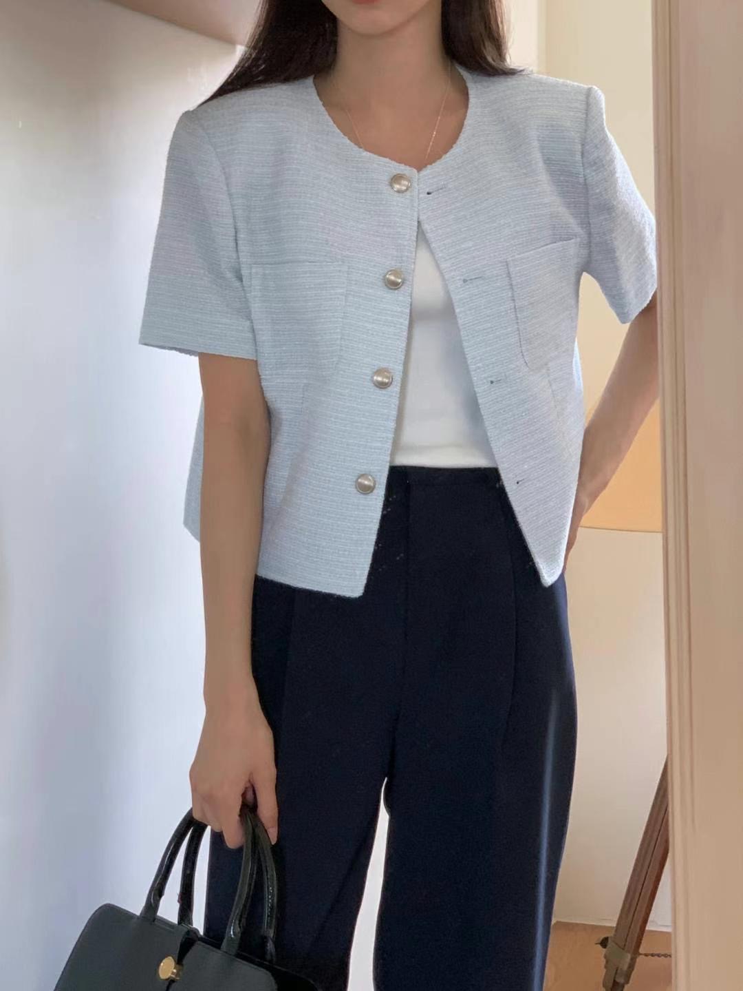 INOUF東大門㊣代購女裝新款25春夏時尚推薦真品熱賣人氣夾克INOUF/FLUTTER夾克