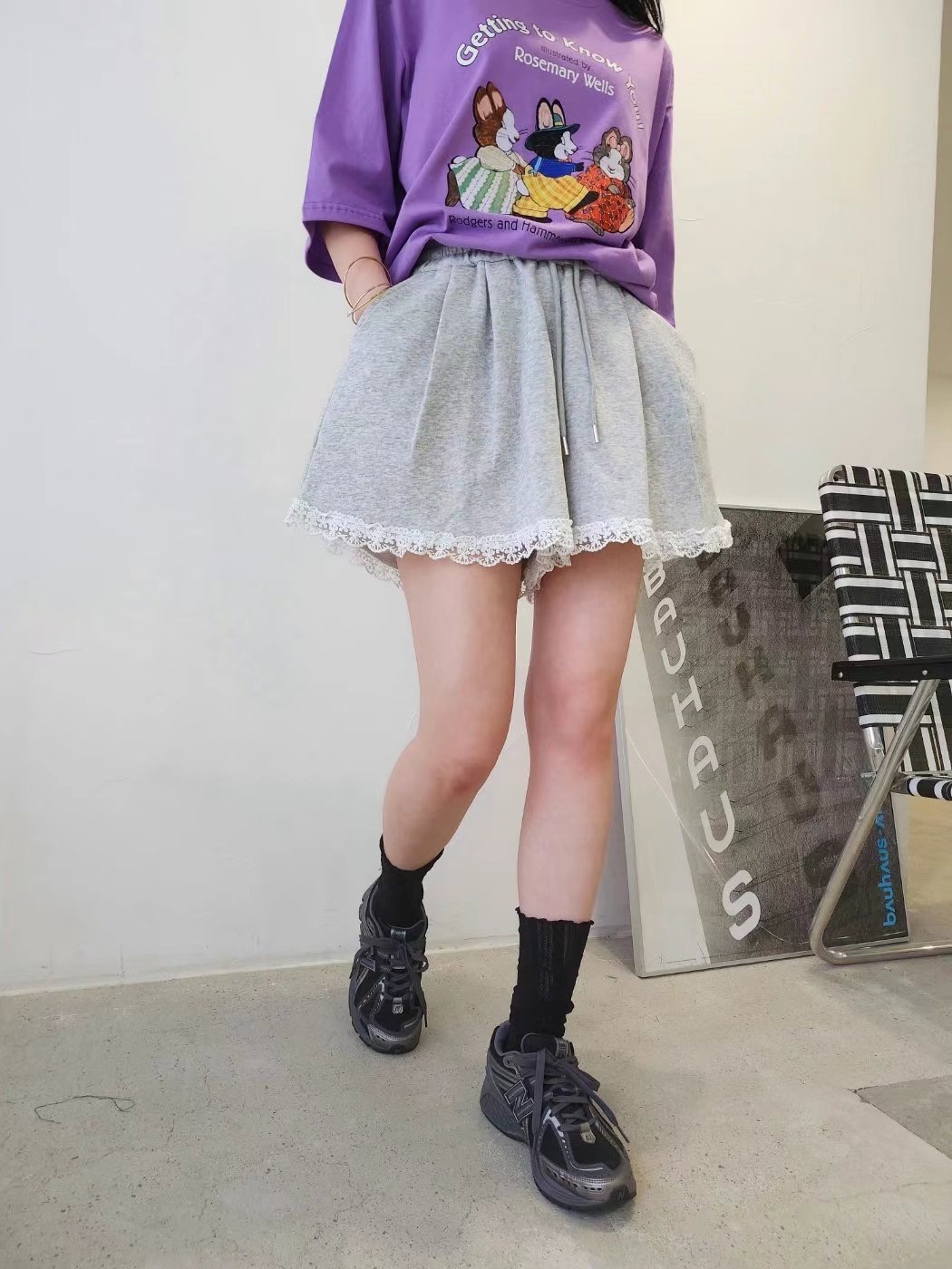LAYERING東大門㊣代購女士新品職業休閑時尚熱賣25春夏短褲LAYERING短褲