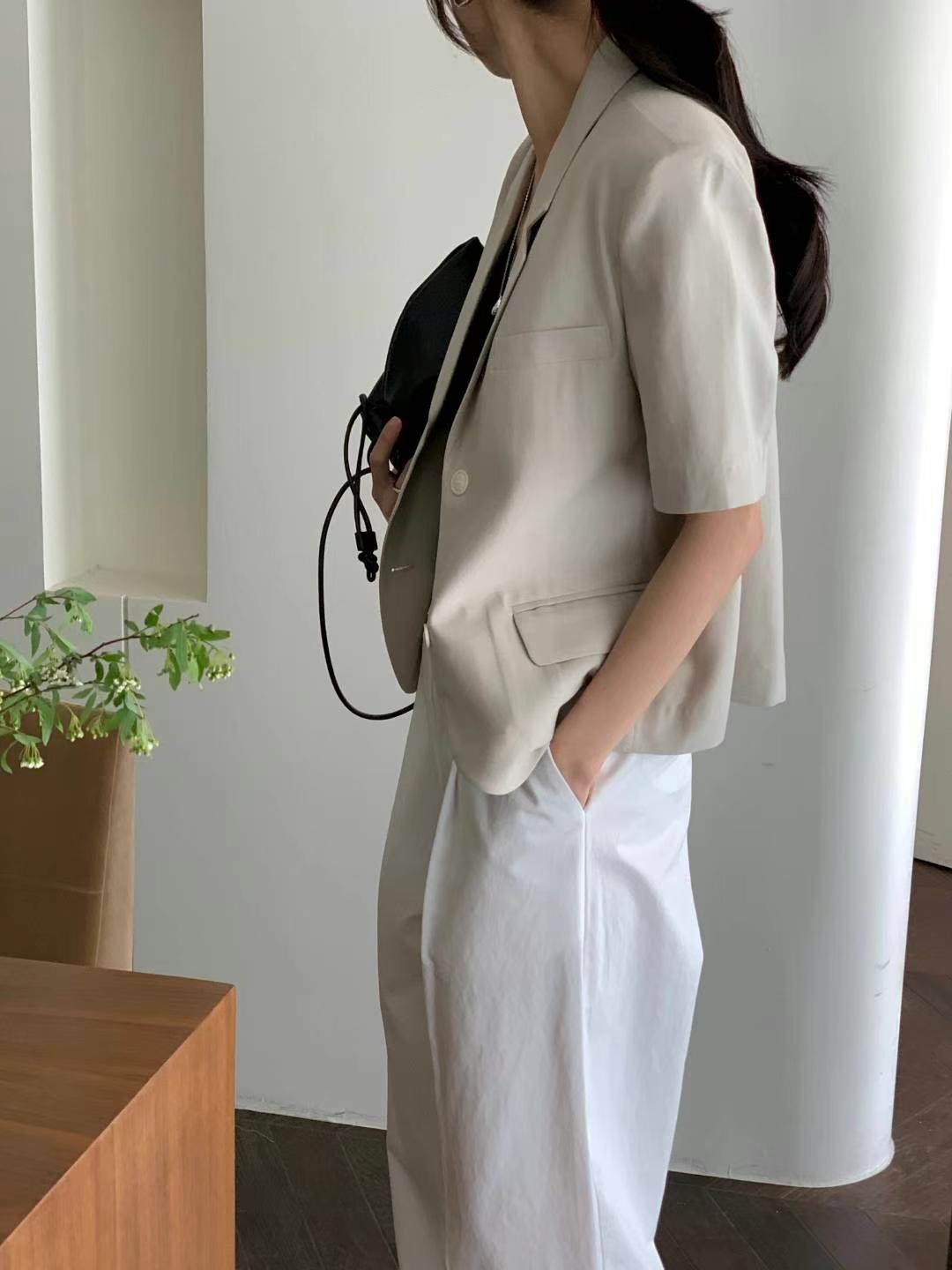 INOUF東大門㊣直郵女士新品熱賣人氣25春夏真品職業時尚夾克INOUF/FLUTTER夾克