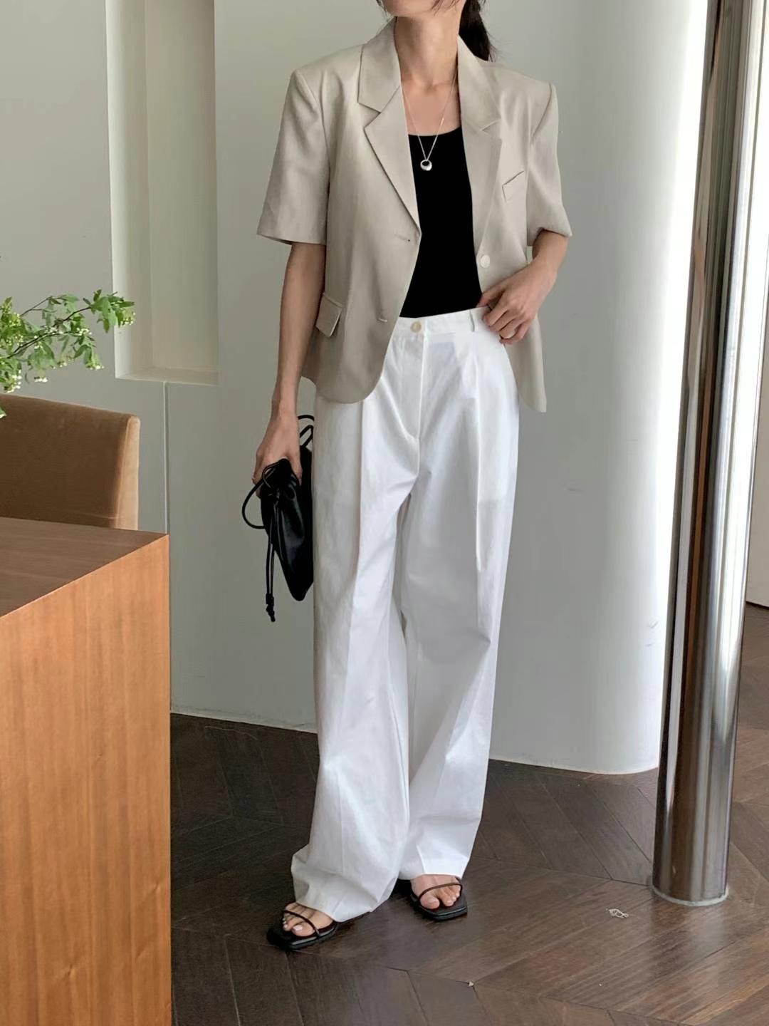INOUF東大門㊣直郵女士新品熱賣人氣25春夏真品職業時尚夾克INOUF/FLUTTER夾克
