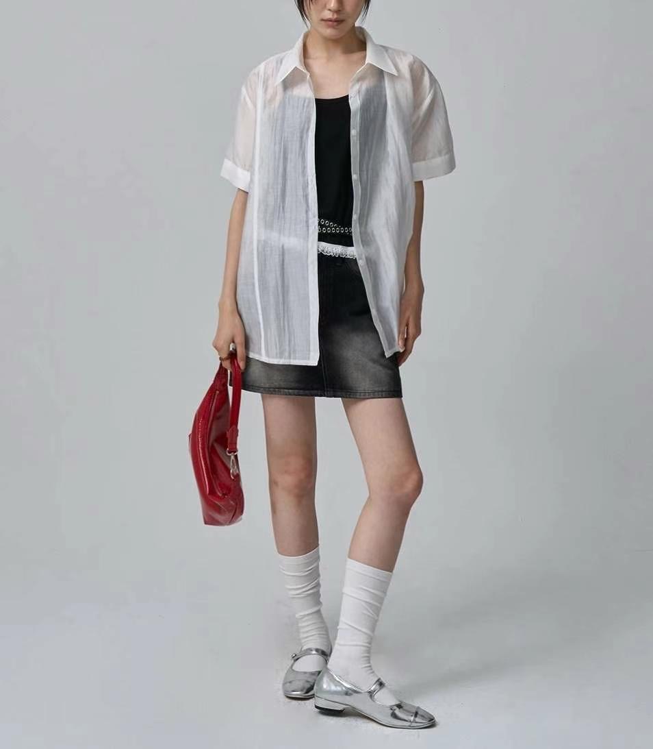 HARA東大門㊣代購女士新品真品休閑時尚人氣25春夏襯衫蕾絲衫HARA襯衫/蕾絲衫