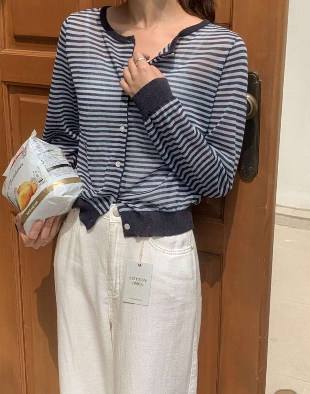 HARA韓國代購㊣女士新品熱賣休閑職業真品人氣時尚25春夏針織衫HARA針織衫