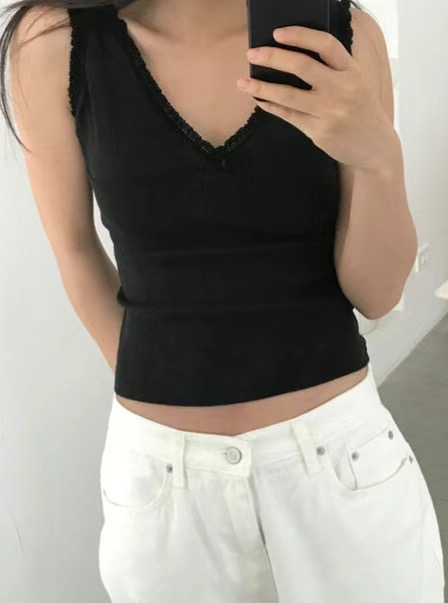 HAVE韓國代購㊣女裝新款25春夏人氣時尚推薦休閑熱賣吊帶背心HAVE吊帶/背心