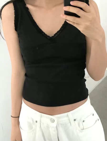 HAVE韓國代購㊣女裝新款25春夏人氣時尚推薦休閑熱賣吊帶背心HAVE吊帶/背心