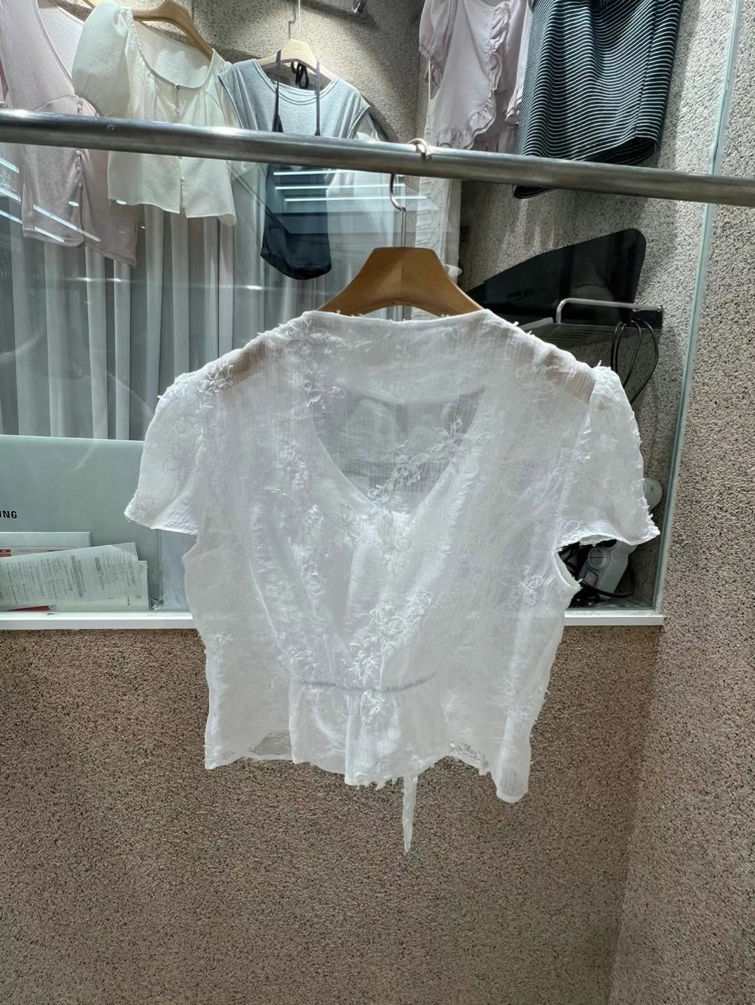 HAVE東大門㊣實拍女士新品真品休閑熱賣襯衫蕾絲衫刺繡雪紡HAVE襯衫/蕾絲衫