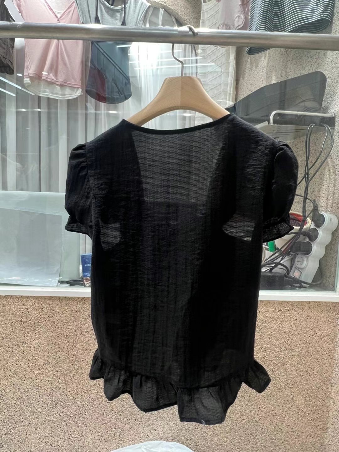 HAVE韓國直郵㊣女裝新款職業熱賣真品人氣休閑時尚襯衫蕾絲衫HAVE襯衫/蕾絲衫