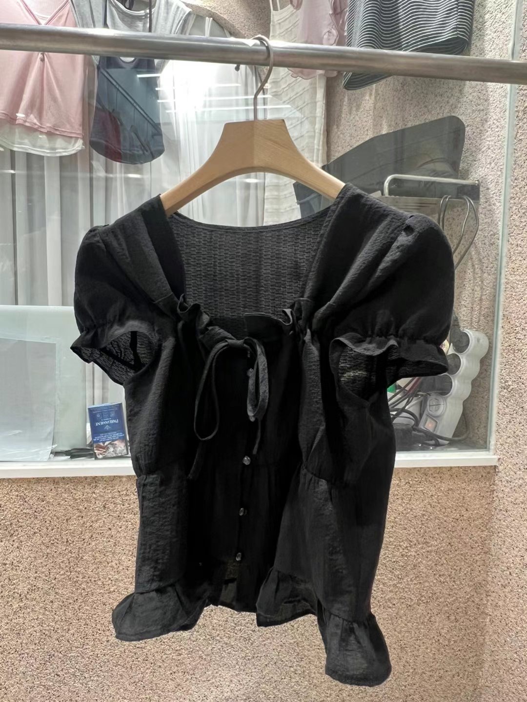HAVE韓國直郵㊣女裝新款職業熱賣真品人氣休閑時尚襯衫蕾絲衫HAVE襯衫/蕾絲衫