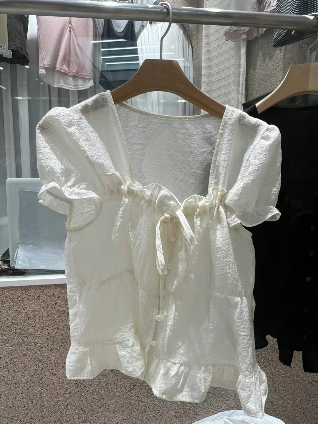 HAVE韓國直郵㊣女裝新款職業熱賣真品人氣休閑時尚襯衫蕾絲衫HAVE襯衫/蕾絲衫圖色2