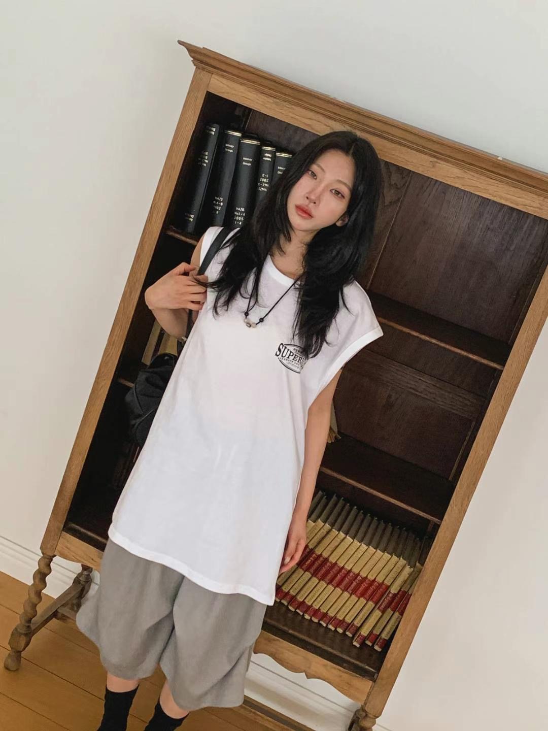 DKS08韓國直郵㊣女士新品職業25春夏休閑推薦人氣熱賣時尚T恤DKS08T恤