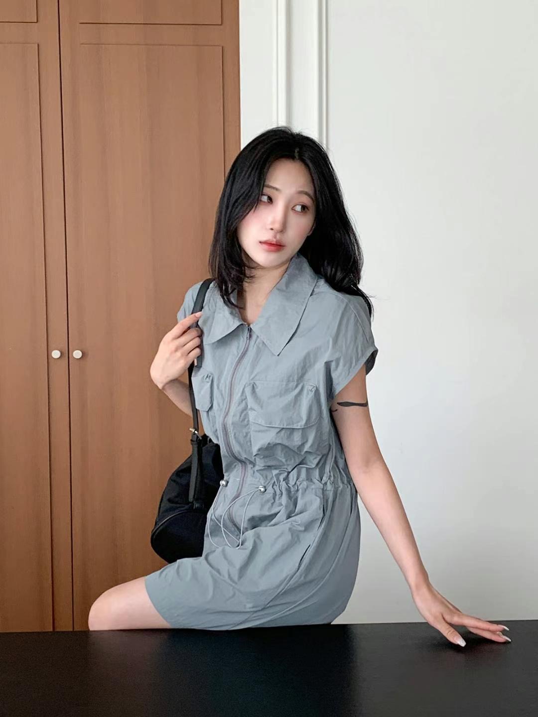 DKS08東大門㊣代購女士新品推薦休閑25春夏職業時尚真品連體褲DKS08連體褲