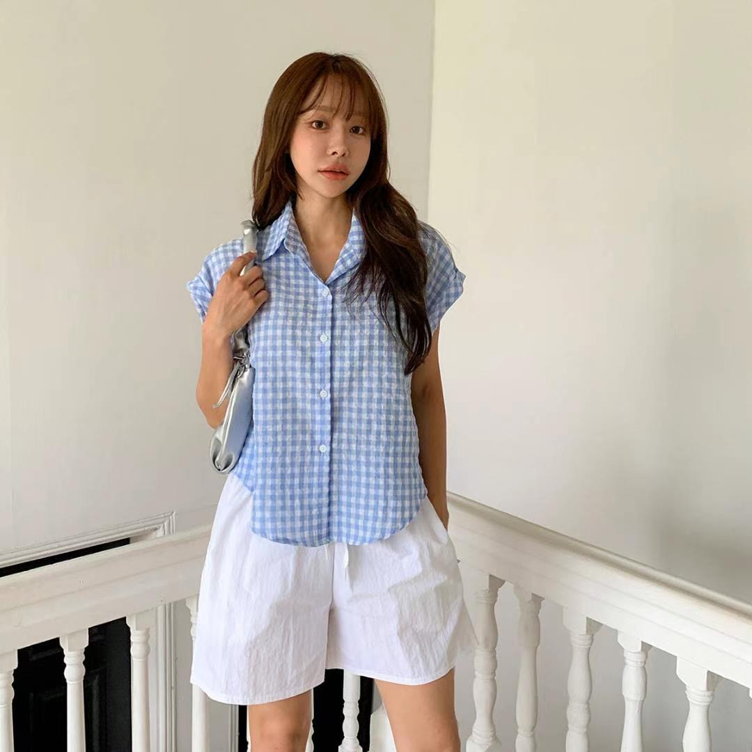 DKS08東大門㊣實拍女裝新品人氣休閑25春夏時尚推薦襯衫蕾絲衫DKS08襯衫/蕾絲衫