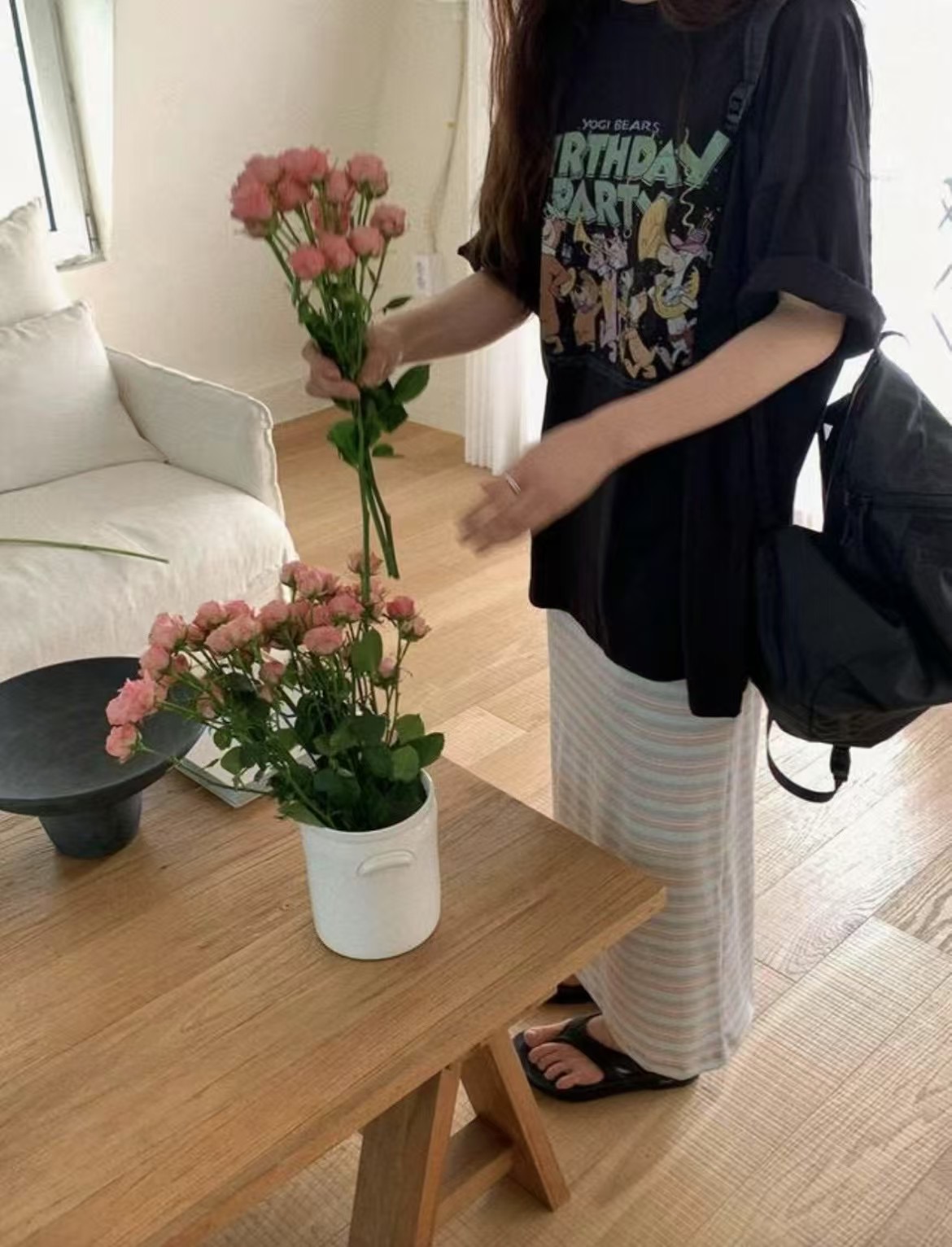 UNCOVER CUBE東大門㊣實拍女裝新款熱賣25春夏休閑人氣T恤LALAGIRLT恤