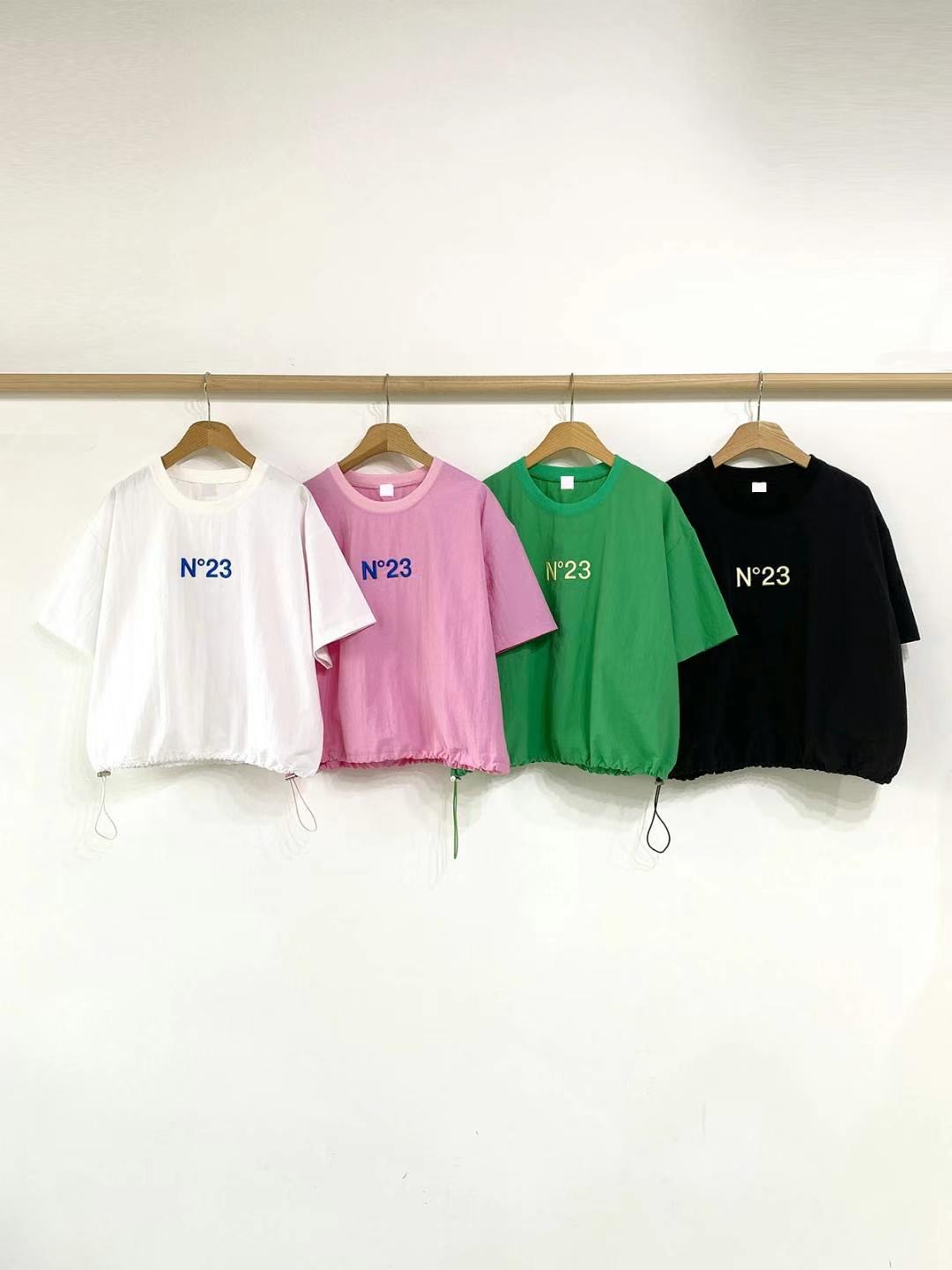 DKS08韓國直郵㊣女士新品25春夏休閑真品推薦職業人氣時尚T恤DKS08T恤圖色3左三色