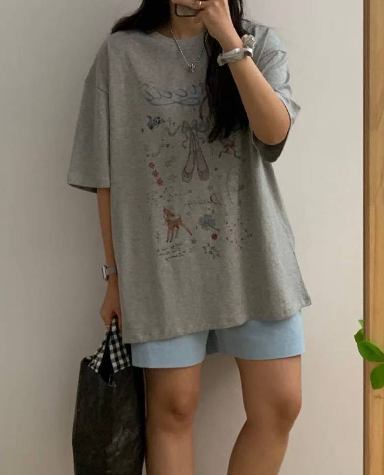 SALT.B韓國代購㊣女士新品人氣真品休閑熱賣職業25春夏T恤SALT.BT恤圖色2
