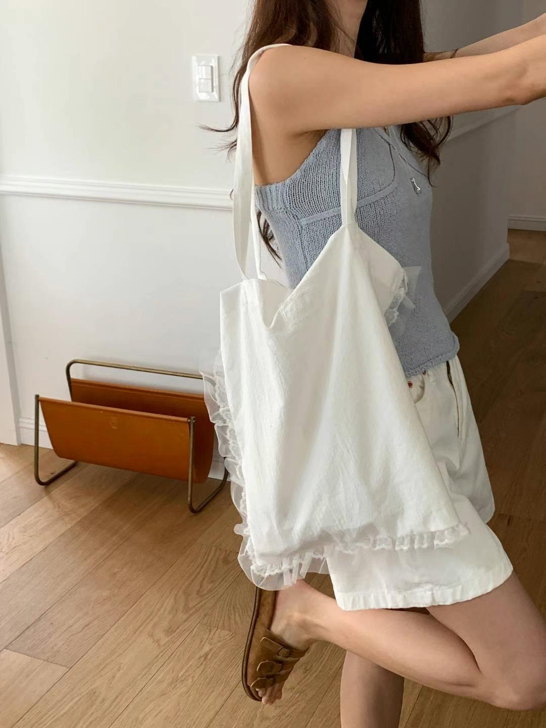 SALT.B韓國直郵㊣女士新品人氣25春夏推薦真品單肩斜跨包蕾絲SALT.B單肩/斜跨包