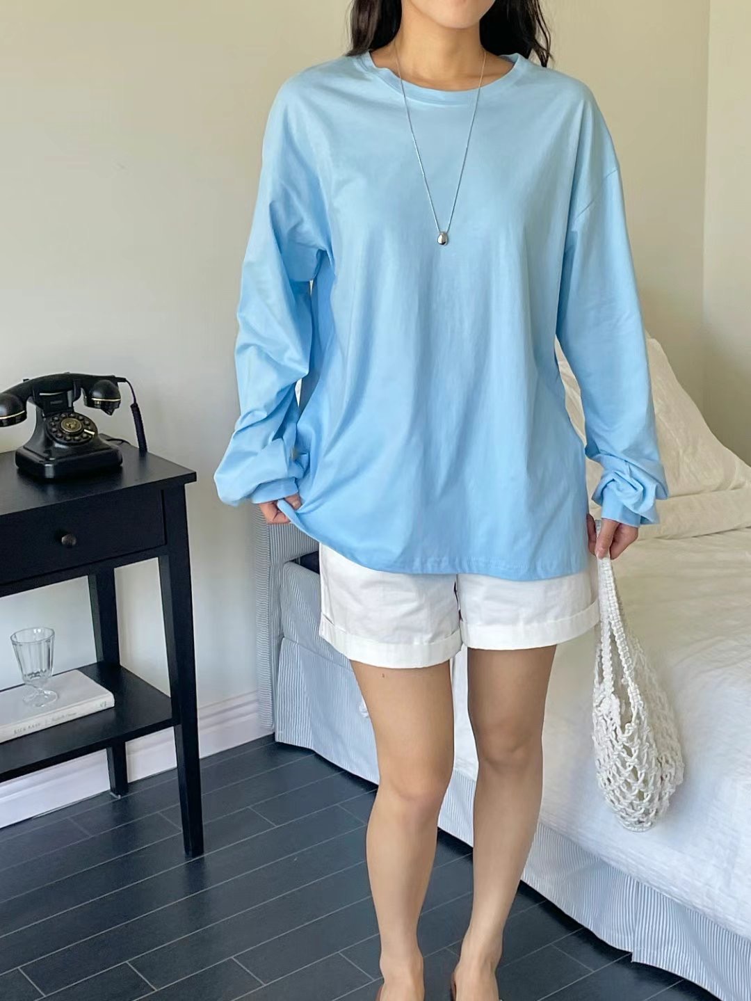 DOT BASIC東大門㊣實拍女裝新款推薦人氣熱賣25春夏長袖T恤DOT BASIC長袖T恤圖色2
