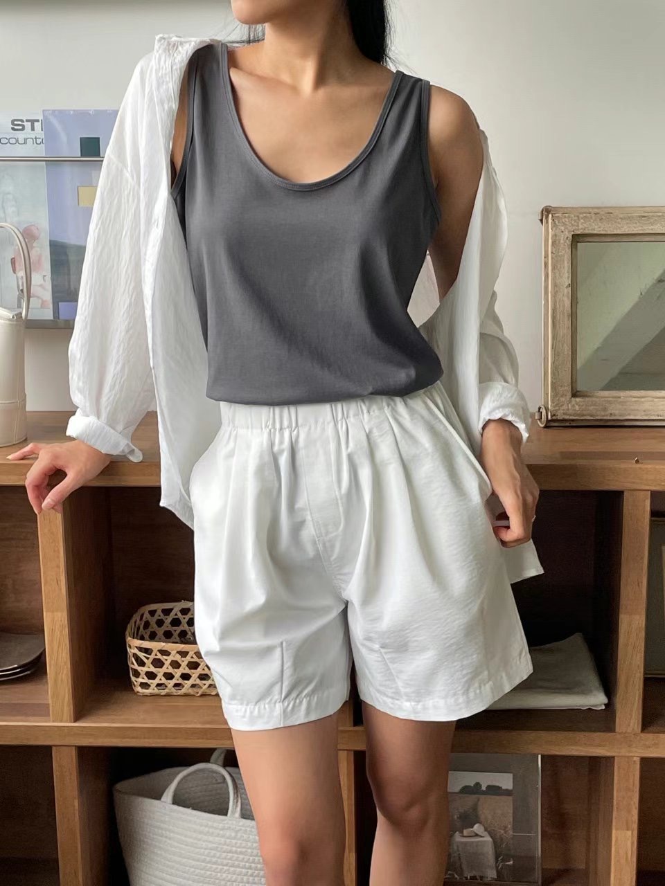 DOT BASIC韓國直郵㊣女士新款真品25春夏推薦休閑吊帶背心DOT BASIC吊帶/背心