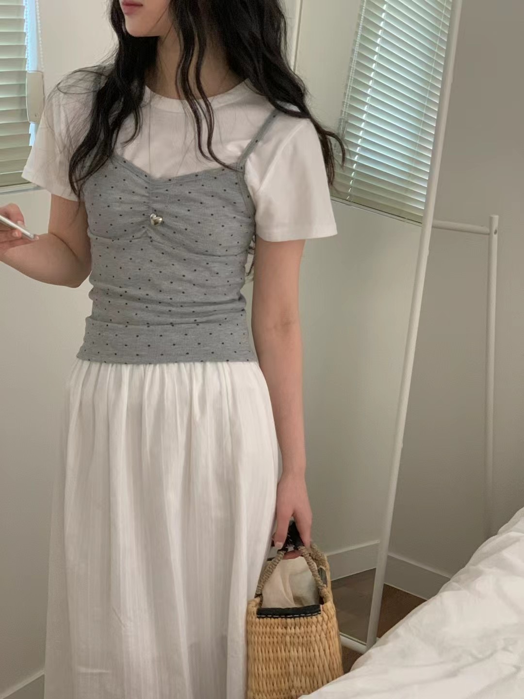 OBE韓國直郵㊣女士新品熱賣25春夏推薦時尚人氣職業吊帶背心OBE吊帶/背心圖色2