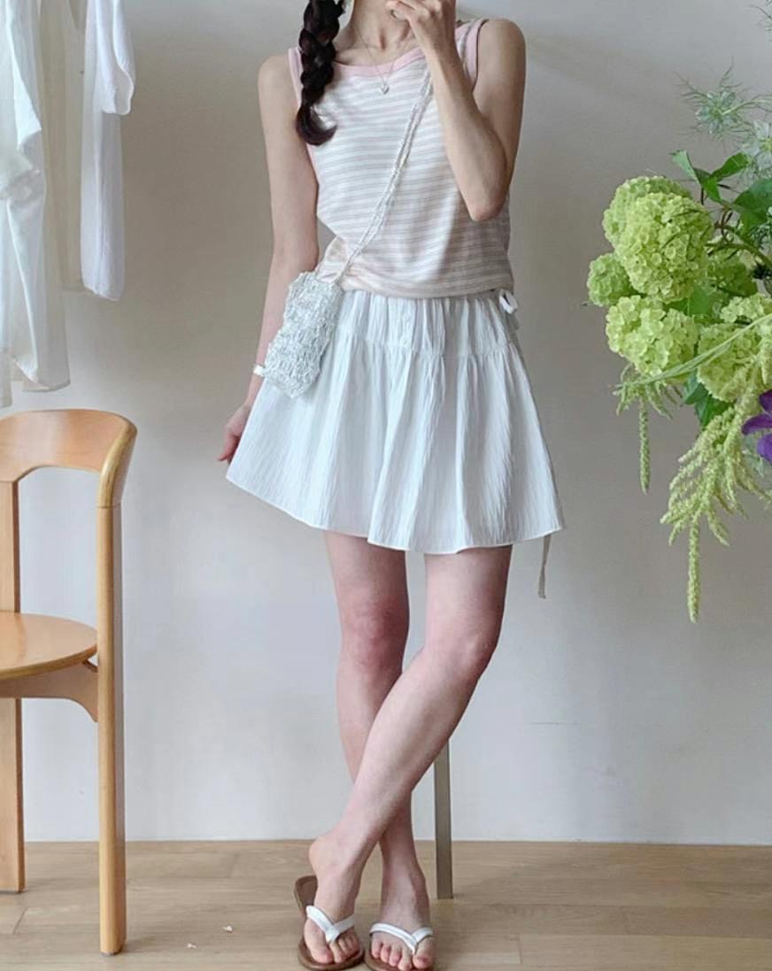 SALT.B韓國代購㊣女裝新款時尚25春夏推薦休閑人氣真品短裙SALT.B短裙