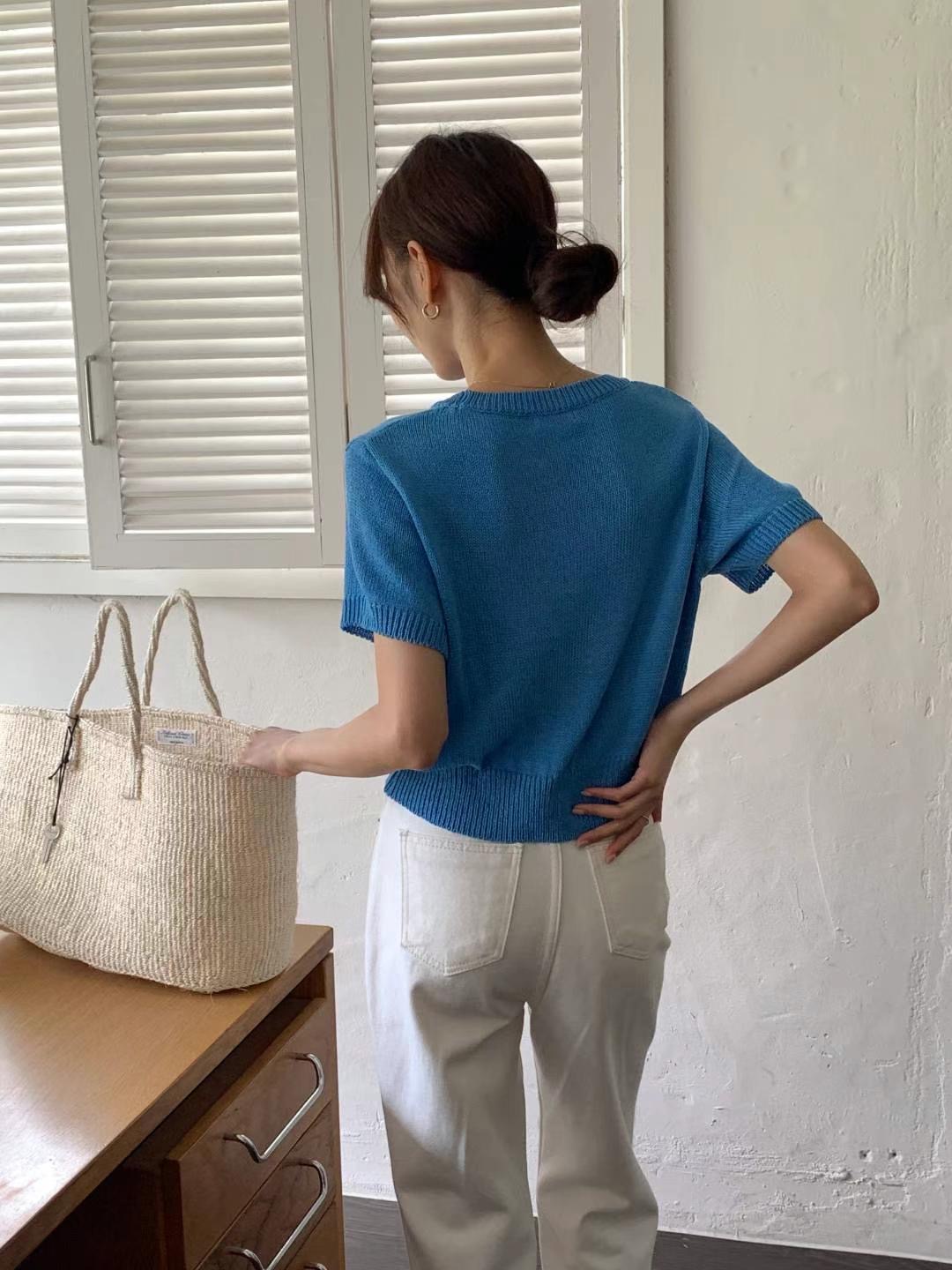 SALT.B韓國代購㊣女裝新品人氣時尚25春夏職業熱賣推薦針織衫SALT.B針織衫