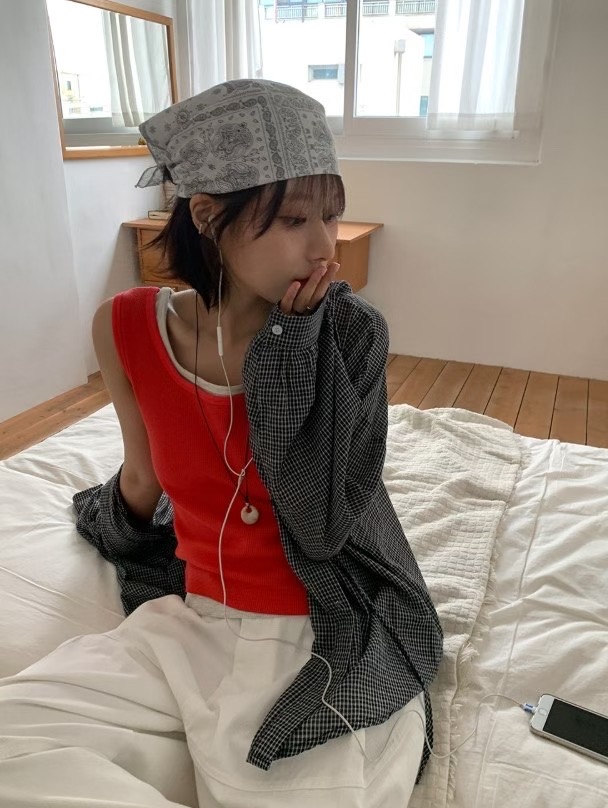 LATTE韓國代購㊣女裝新品職業真品時尚人氣休閑吊帶背心雙面LATTE吊帶/背心