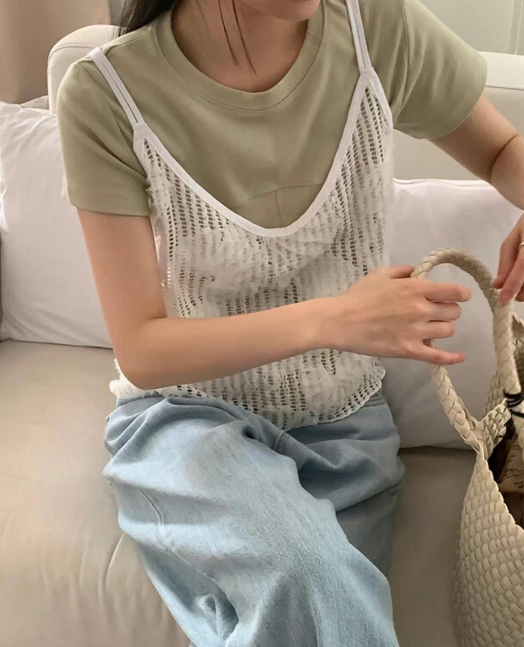 SALT.B東大門㊣代購女裝新品休閑職業熱賣時尚人氣吊帶背心SALT.B吊帶/背心
