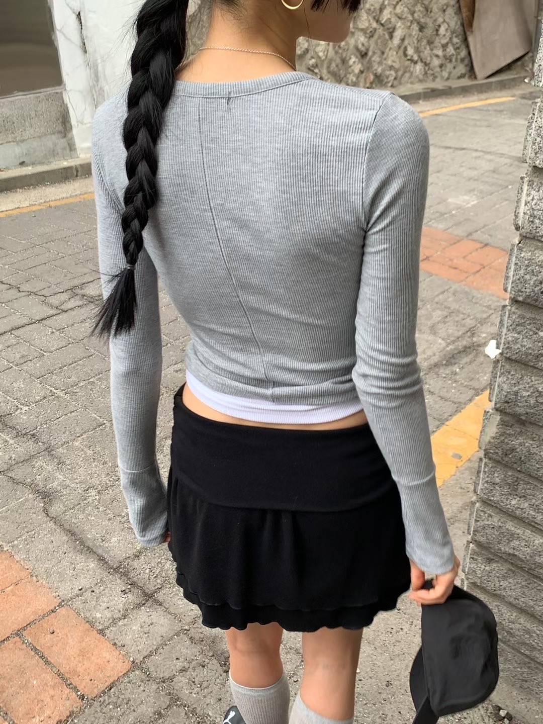 HIDDENHILLS韓國代購㊣女士新品真品時尚25春夏職業熱賣短裙HIDDENHILLS短裙