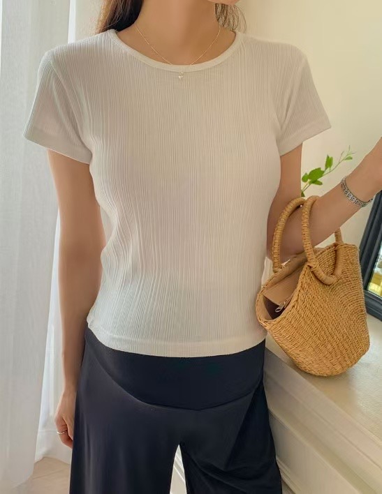 LATTE東大門㊣直郵女裝新款25春夏真品職業休閑人氣時尚T恤LATTET恤圖色2