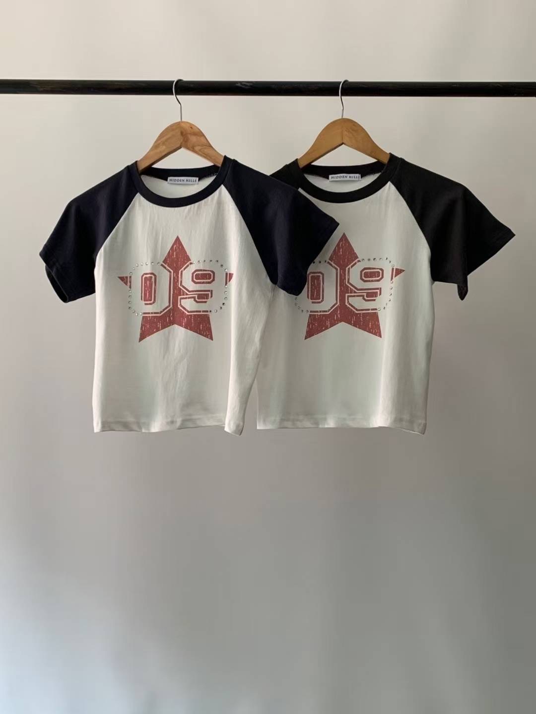 HIDDENHILLS韓國直郵㊣女裝新品熱賣休閑時尚人氣職業推薦T恤HIDDENHILLST恤圖色1左一色