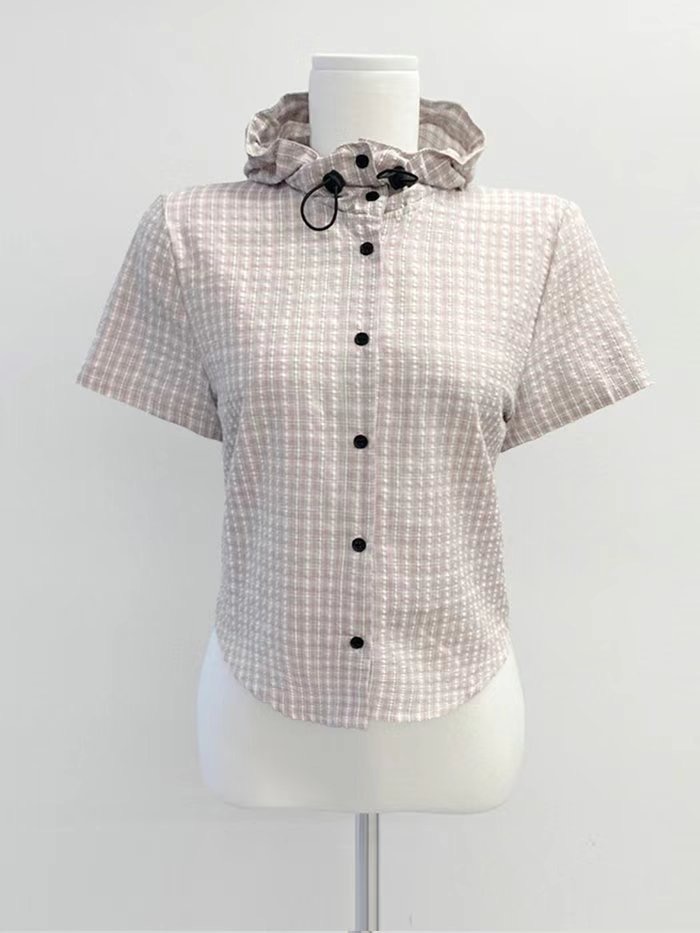 IT東大門㊣實拍女裝新品人氣時尚真品25春夏熱賣襯衫蕾絲衫IT襯衫/蕾絲衫圖色2