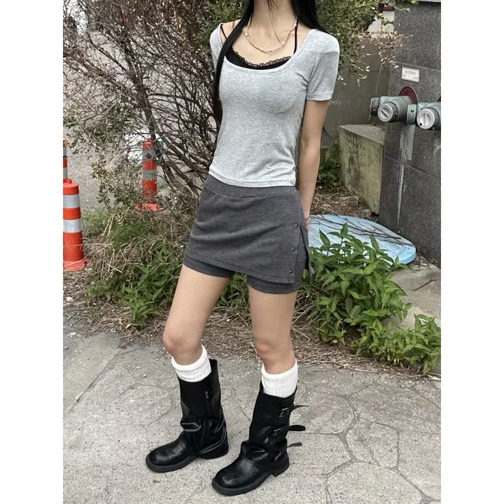 HIDDENHILLS東大門㊣直郵女裝新品25春夏時尚真品休閑人氣T恤HIDDENHILLST恤圖色2
