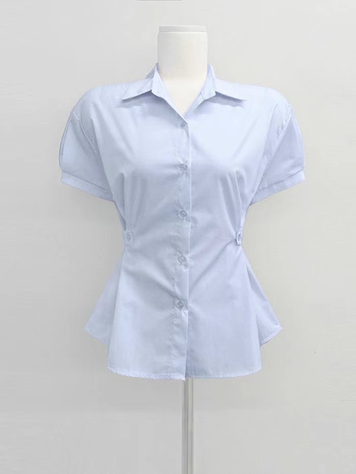IT東大門㊣代購女裝新品25春夏真品時尚熱賣休閑襯衫蕾絲衫IT襯衫/蕾絲衫圖色2