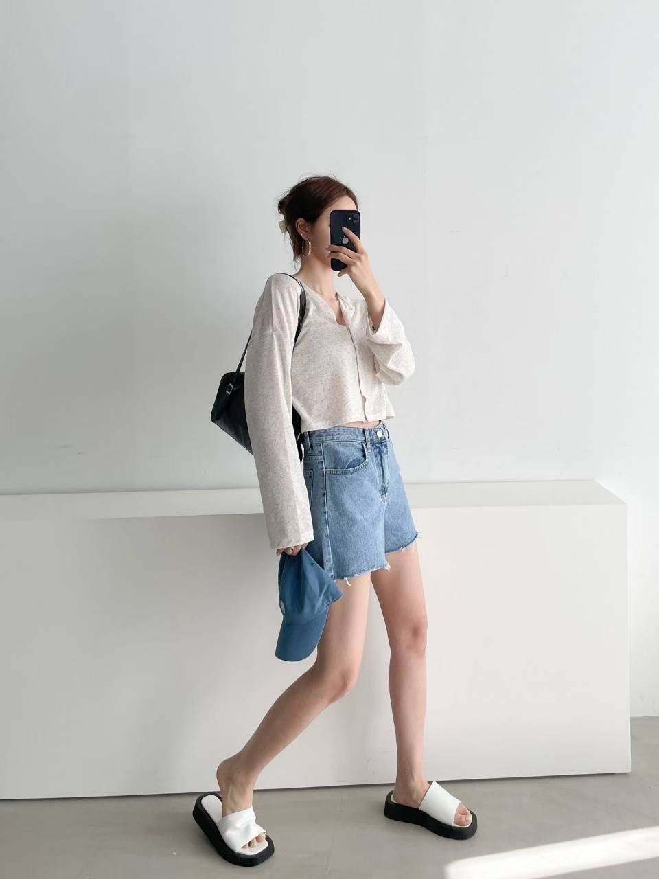 DOUBLEM韓國直郵㊣女士新款真品休閑時尚職業熱賣25春夏短褲DOUBLEM短褲