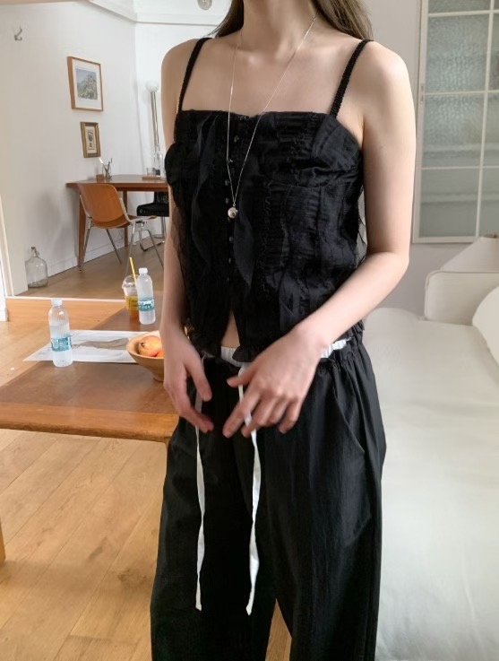 HIDDENHILLS東大門㊣代購女士新品時尚熱賣吊帶背心不含內搭HIDDENHILLS吊帶/背心圖色2