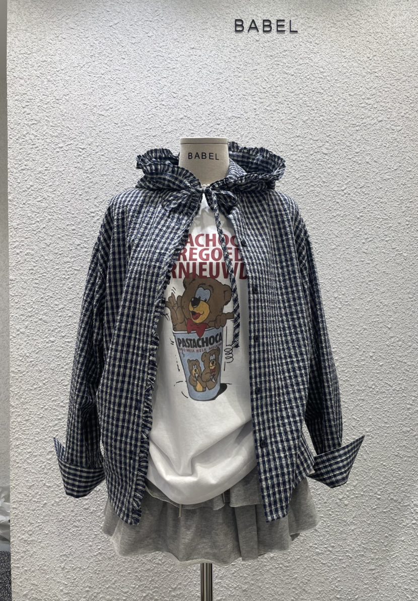 BABEL韓國直郵㊣女士新品人氣時尚推薦真品職業25春夏襯衫蕾絲衫BABEL襯衫/蕾絲衫