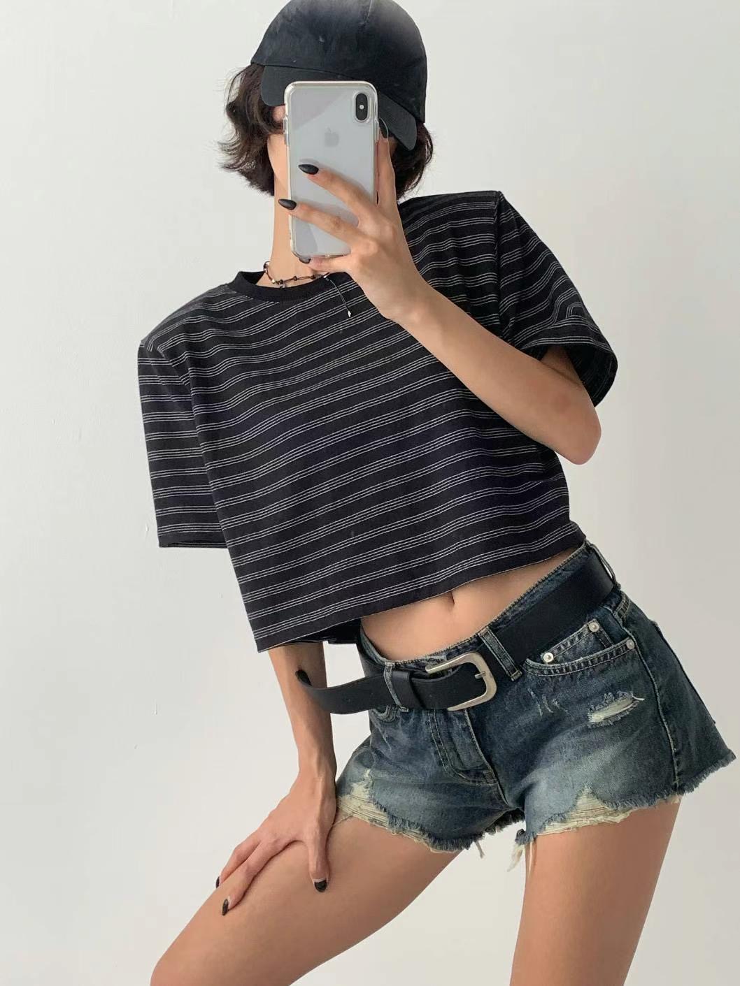 CELEB-셀럽-T韓國直郵㊣女裝新款熱賣25春夏職業推薦真品T恤CELEB-TT恤圖色3