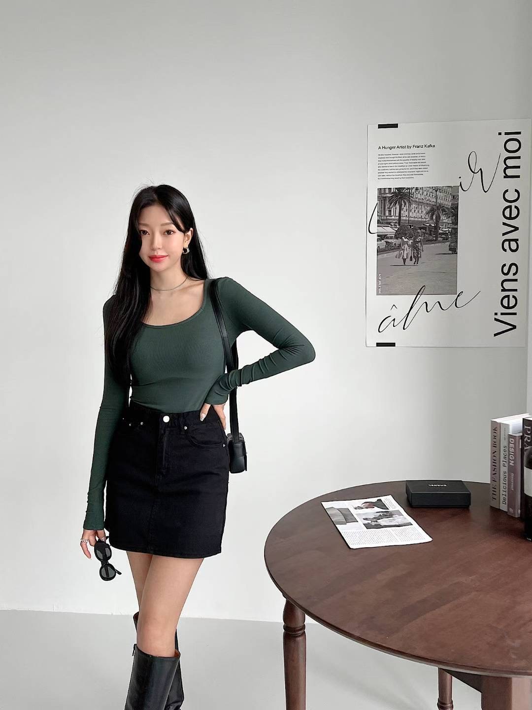 DOUBLEM韓國代購㊣女裝新品職業25春夏休閑時尚熱賣推薦裙褲DOUBLEM裙褲圖色2