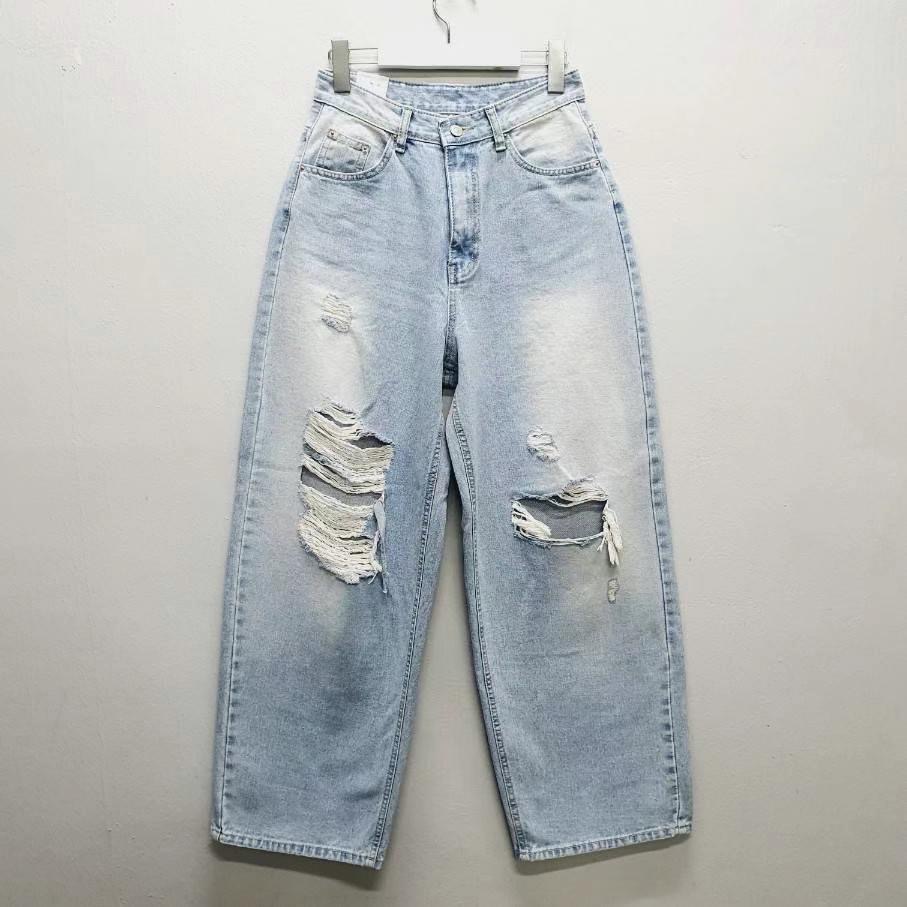 DOUBLEM東大門㊣實拍女裝新品休閑25春夏真品熱賣職業牛仔褲DOUBLEM牛仔褲