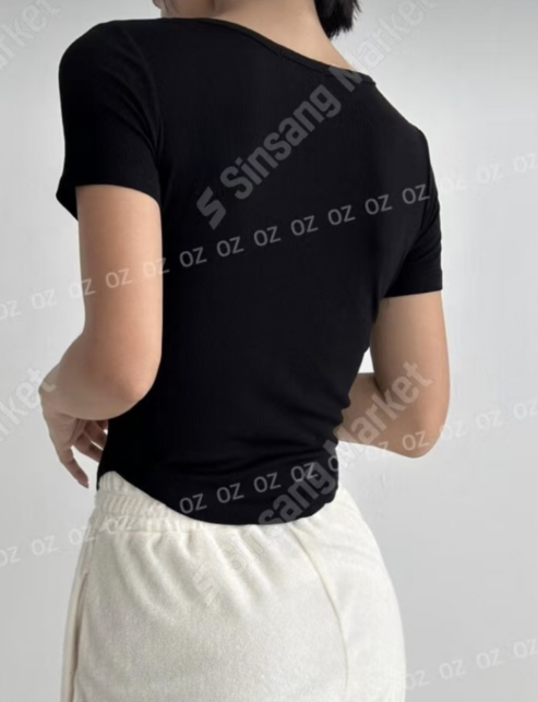 OZBRIDGE 오즈브릿지東大門㊣直郵女士新品25春夏休閑時尚T恤OZBRIDGE 오즈브릿지T恤