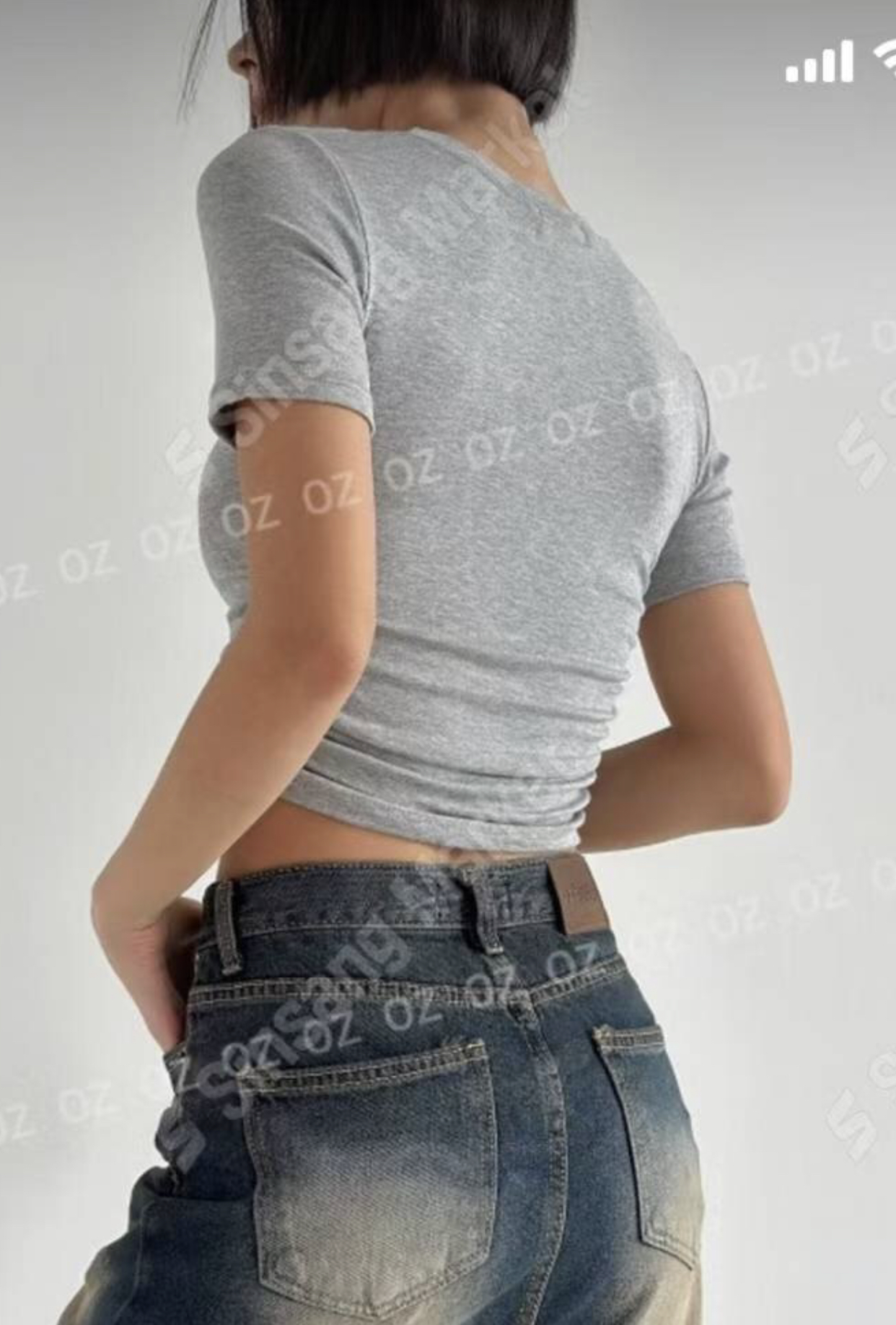 OZBRIDGE 오즈브릿지韓國直郵㊣女裝新品推薦人氣真品T恤短款OZBRIDGE 오즈브릿지T恤