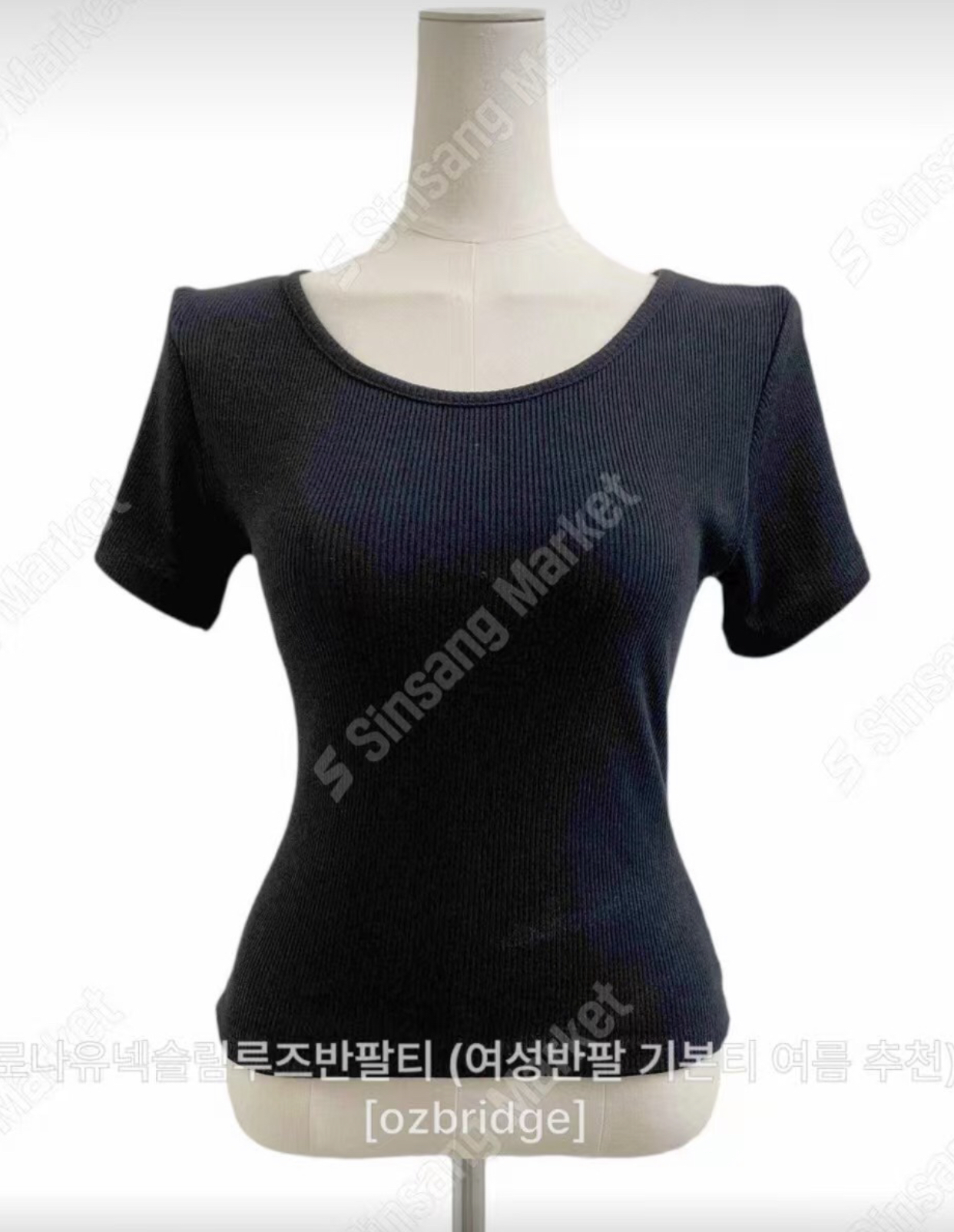 OZBRIDGE 오즈브릿지韓國直郵㊣女士新款25春夏T恤修身寬松OZBRIDGE 오즈브릿지T恤圖色1