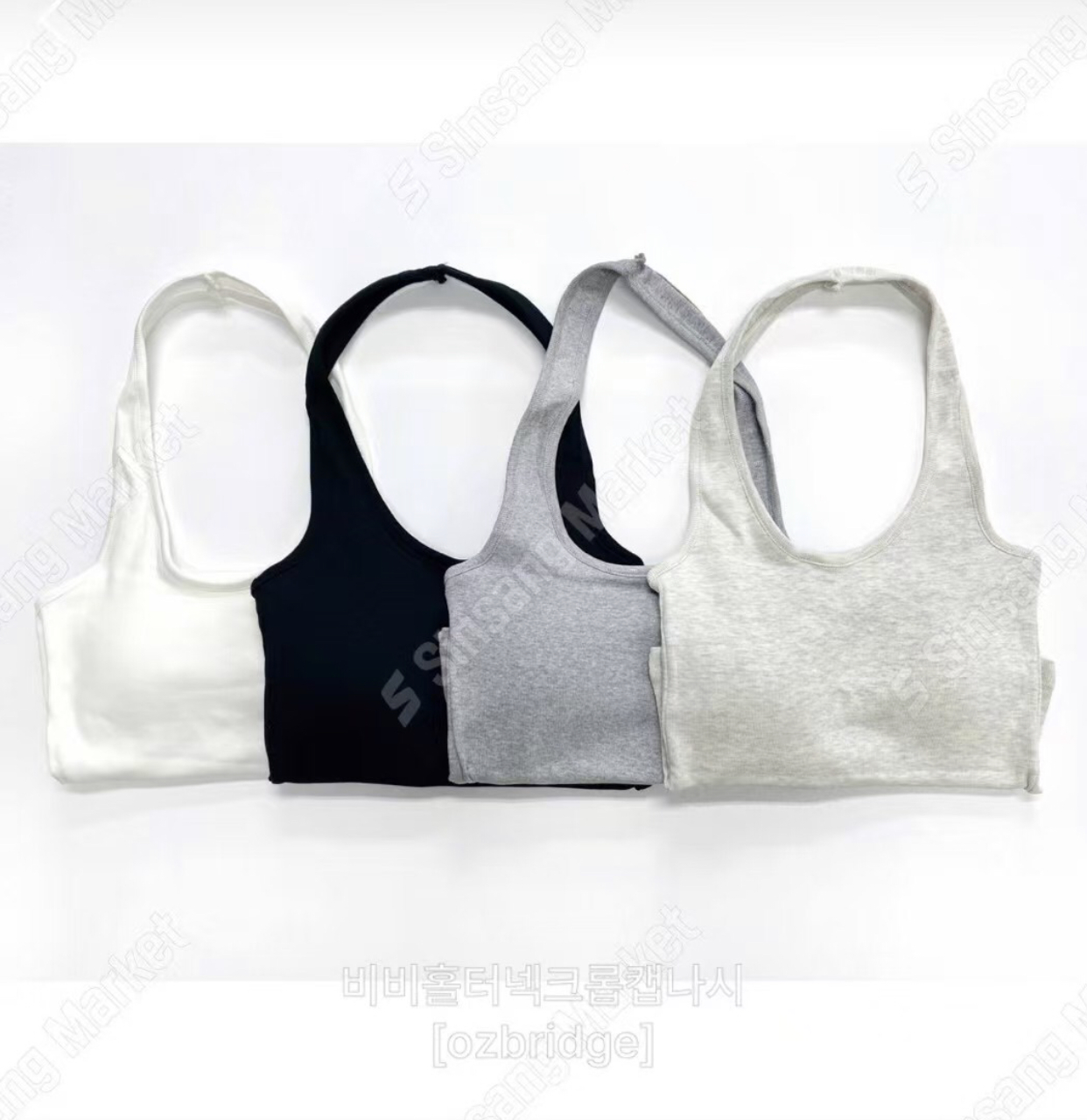 OZBRIDGE 오즈브릿지東大門㊣代購女裝新品休閑吊帶背心短款OZBRIDGE 오즈브릿지吊帶/背心