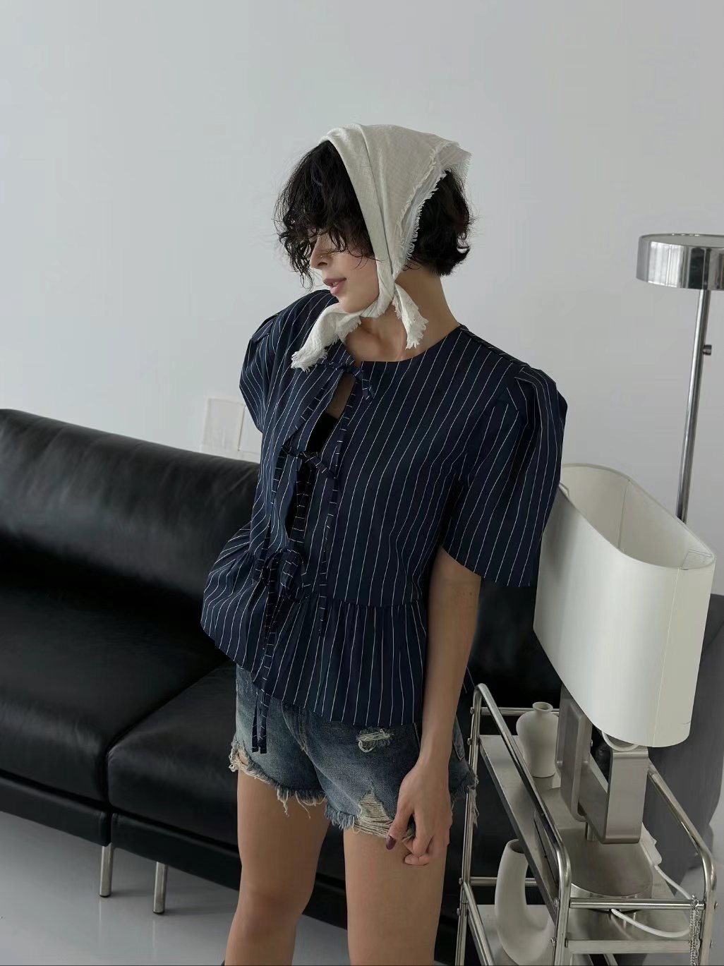CELEB-셀럽-T韓國代購㊣女士新品休閑人氣職業襯衫蕾絲衫CELEB-T襯衫/蕾絲衫