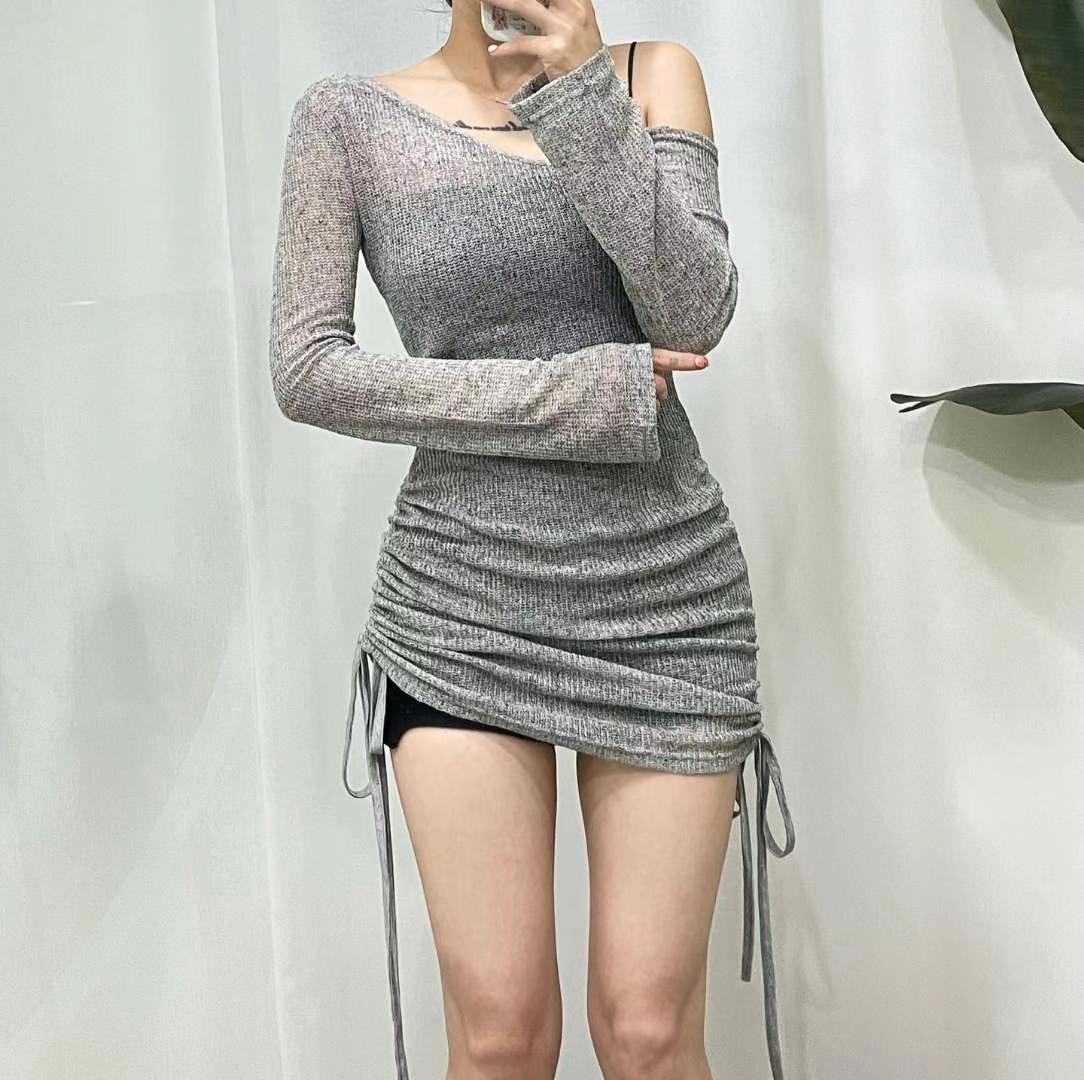 GANJI-간지-T韓國代購㊣女裝新款休閑人氣25春夏長袖T恤長款GANJI-ot長袖T恤