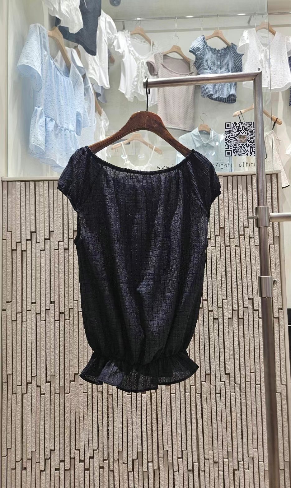 IGOTC-아가씨-T東大門㊣實拍女裝新品真品職業襯衫蕾絲衫IGOTC-아가씨-T襯衫/蕾絲衫
