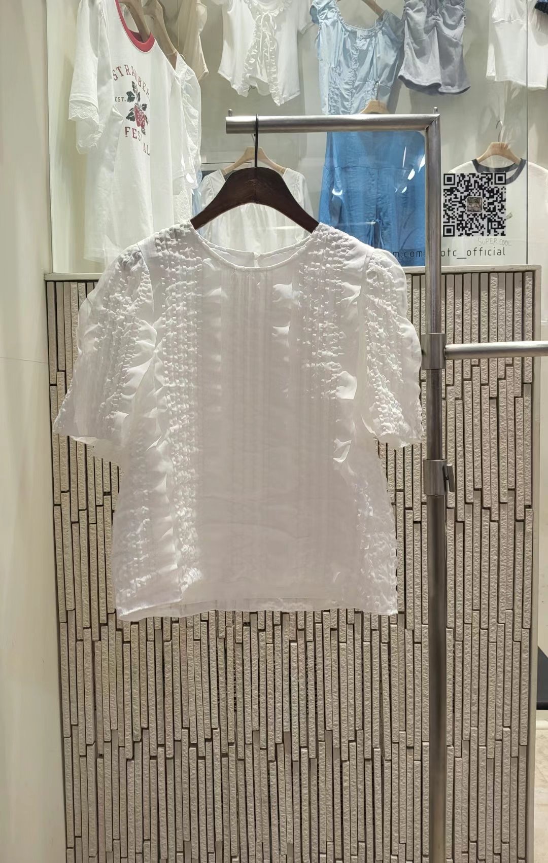 IGOTC-아가씨-T東大門㊣實拍女士新品25春夏時尚襯衫蕾絲衫IGOTC-아가씨-T襯衫/蕾絲衫圖色2