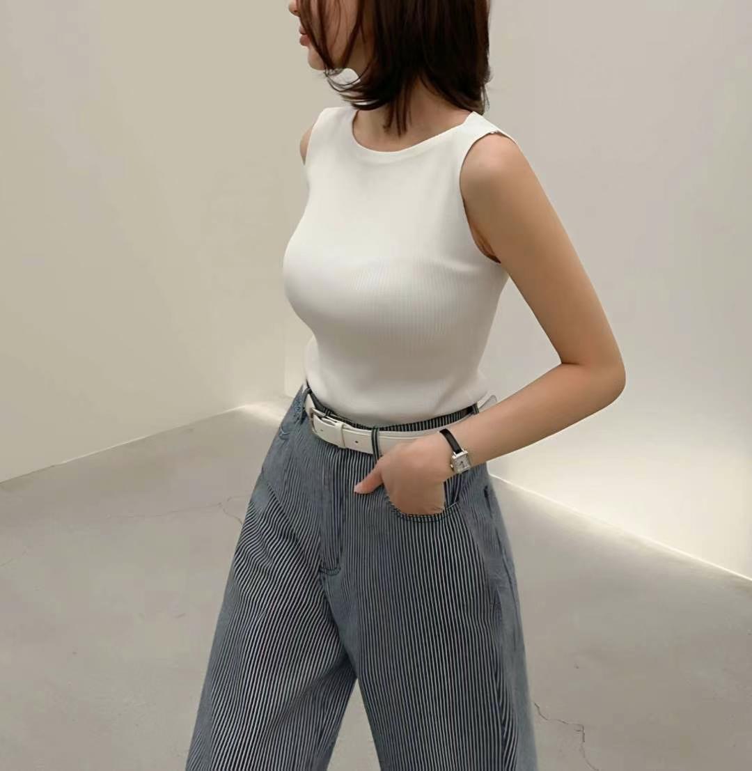 LOOK韓國直郵㊣女士新品熱賣真品25春夏推薦職業休閑吊帶背心LOOK吊帶/背心圖色2