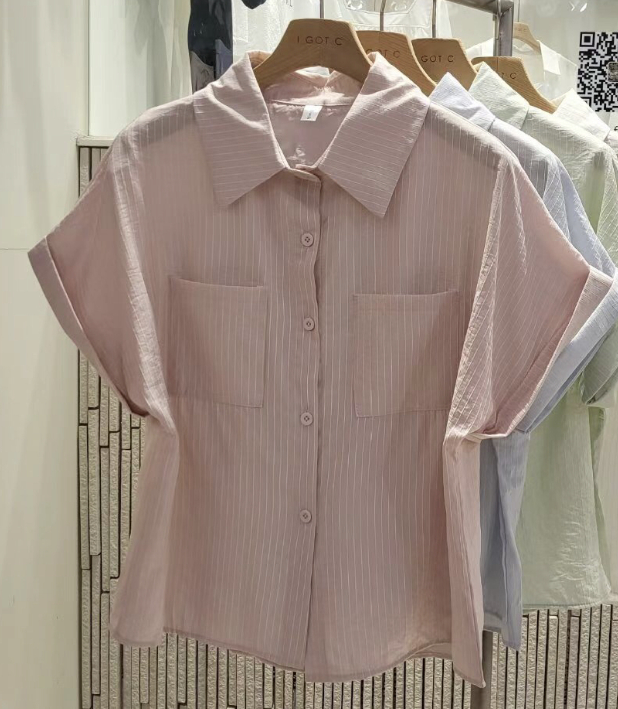 IGOTC-아가씨-T東大門㊣代購女裝新品職業襯衫蕾絲衫口袋IGOTC-아가씨-T襯衫/蕾絲衫圖色4