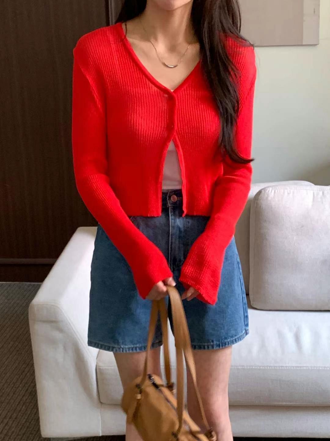 LOOK韓國直郵㊣女士新品職業真品人氣熱賣時尚針織衫不含內搭LOOK針織衫